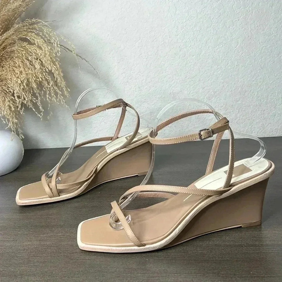 DOLCE VITA GEMINI WEDGES CAFE LEATHER - Picture 5 of 12